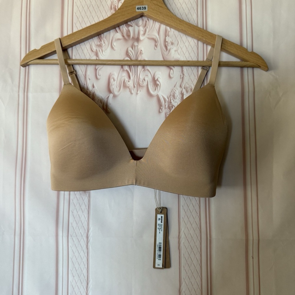 Skims Wireless Form T-Shirt Bra In Clay Size 32D NWT Skims Logo